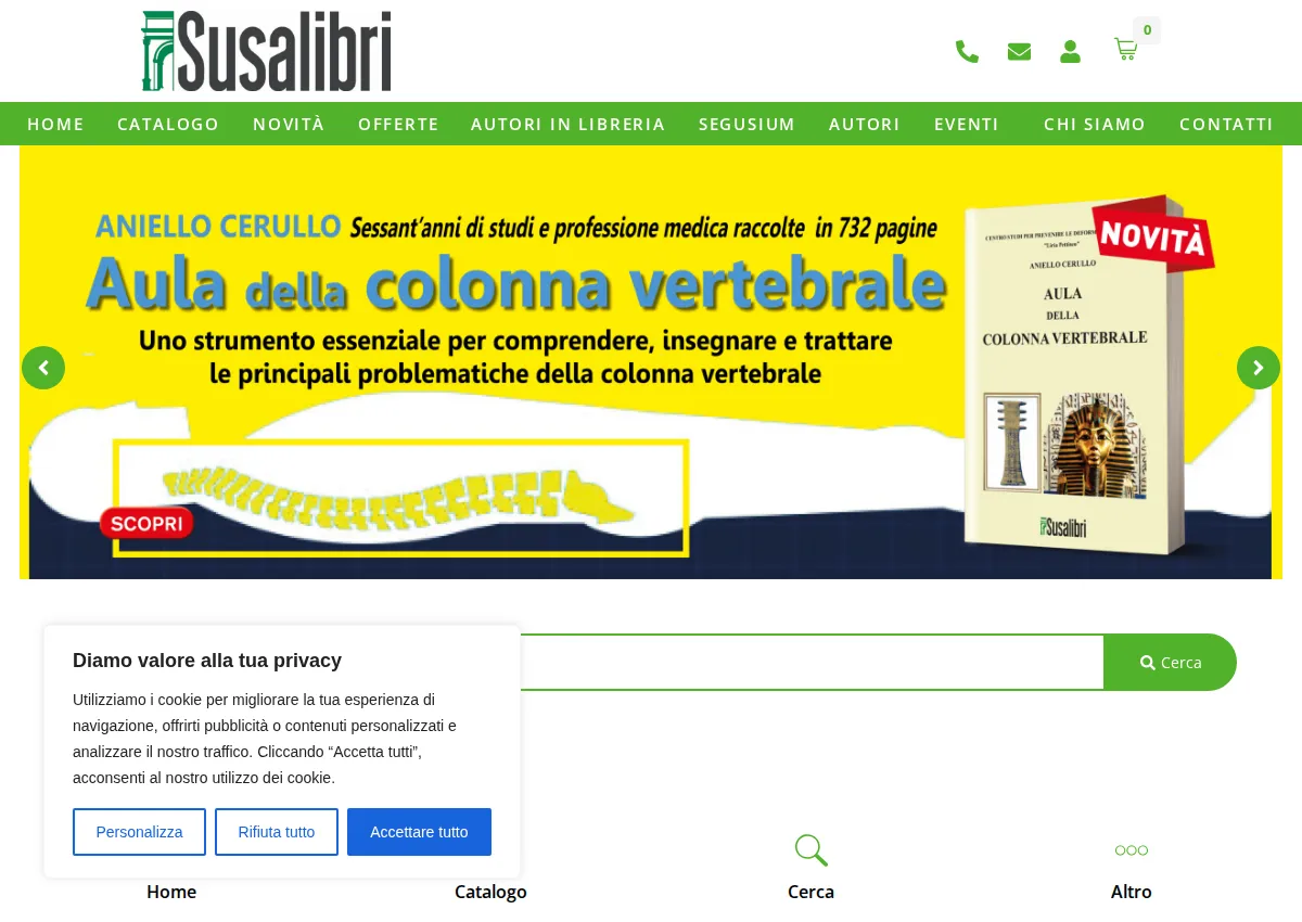 Store homepage