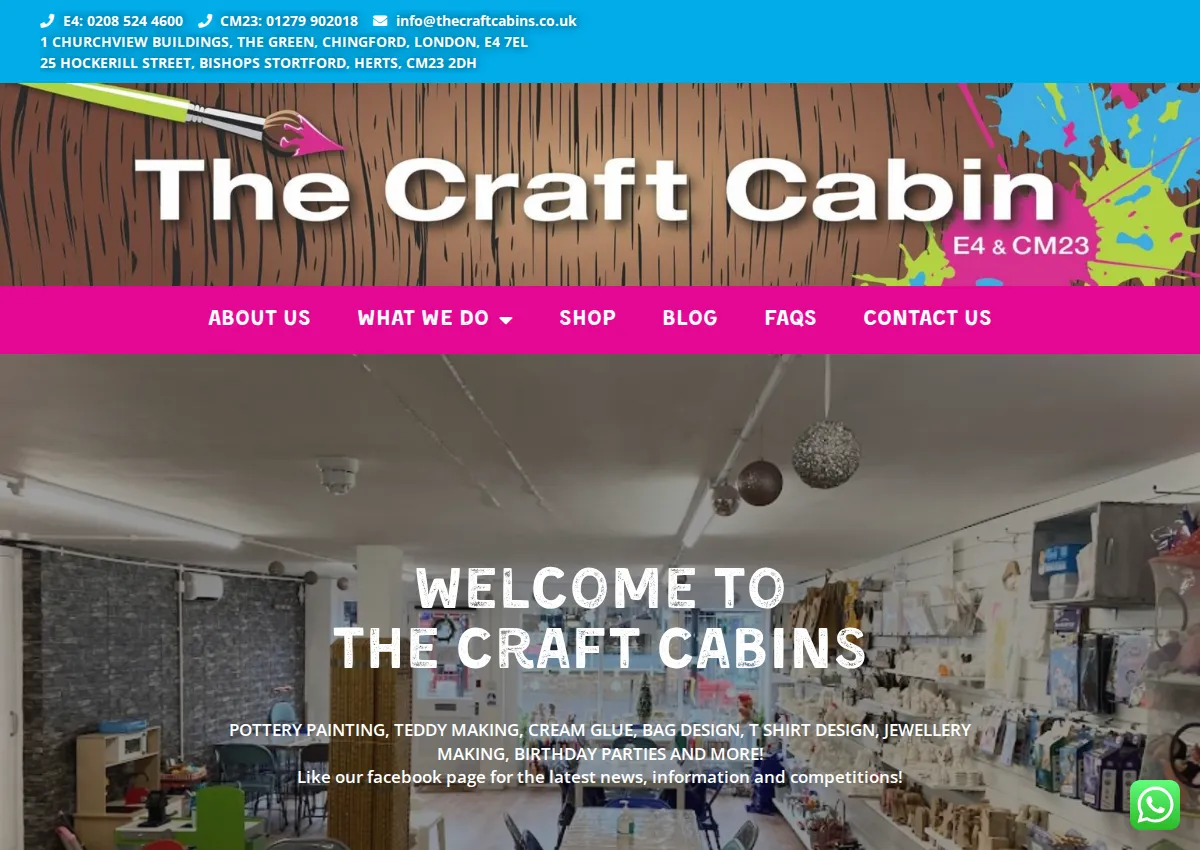 Store homepage