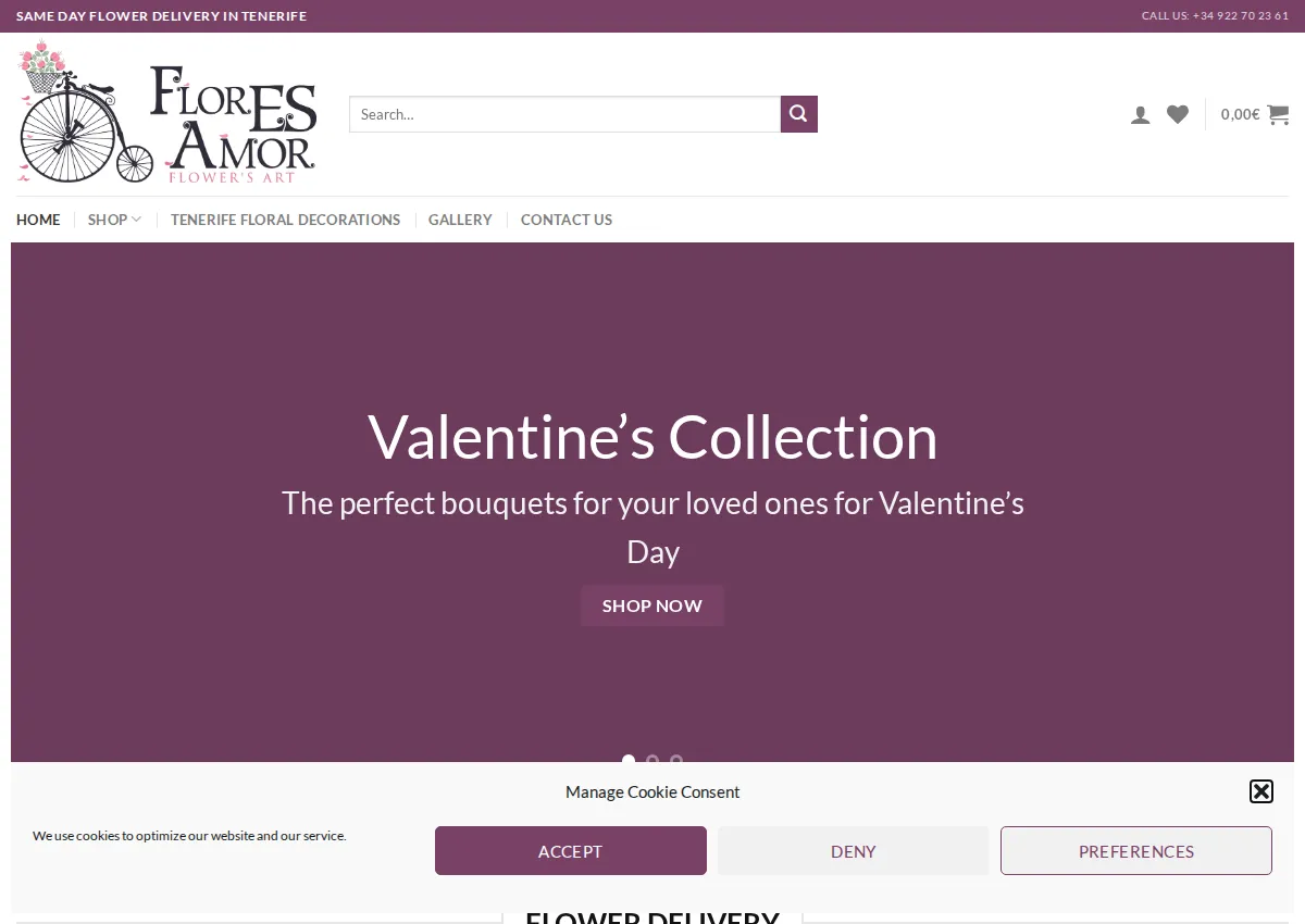 Store homepage