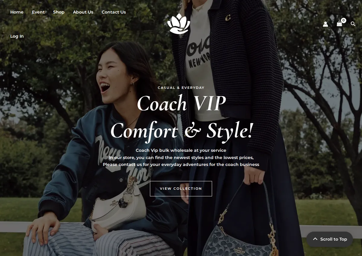 Store homepage