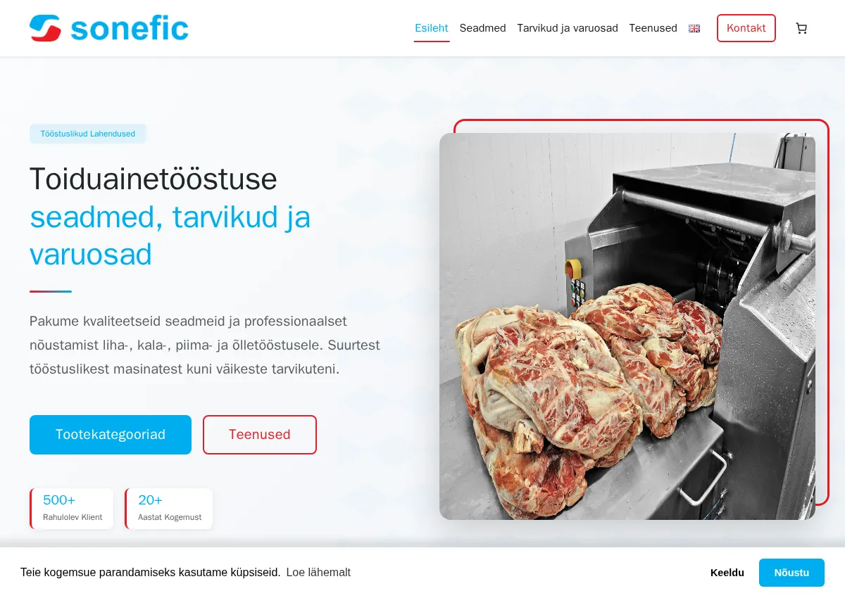 Store homepage