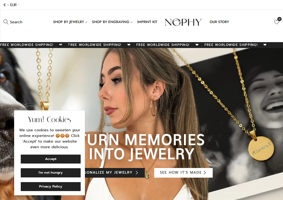 Store homepage