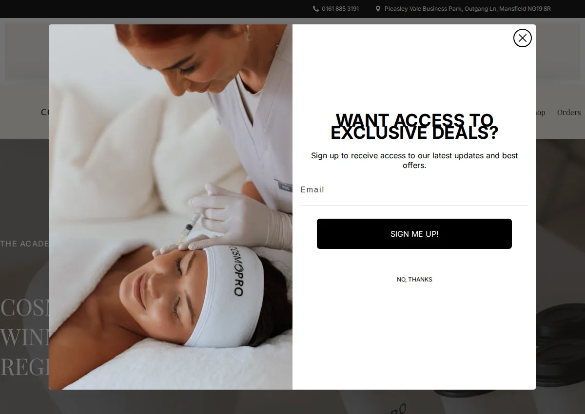 Store homepage