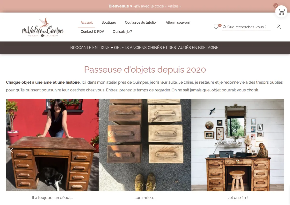 Store homepage