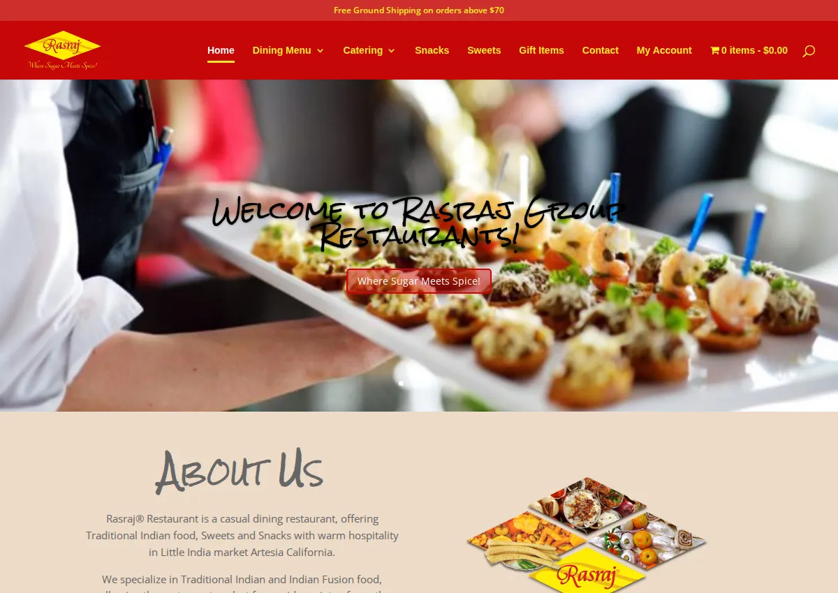 Store homepage
