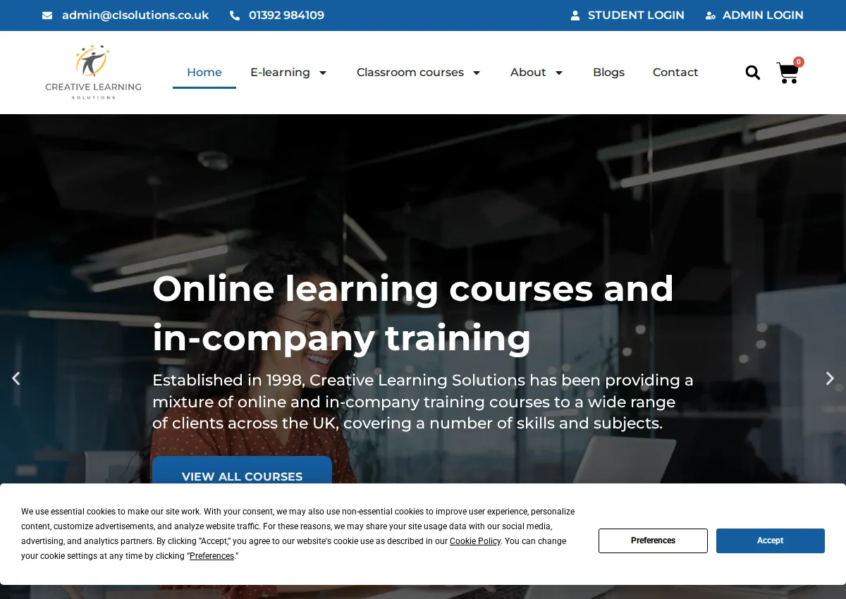 Store homepage