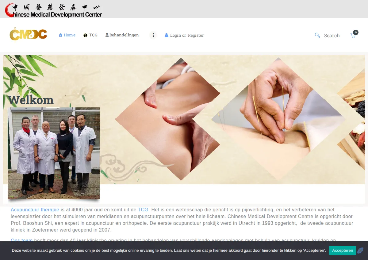 Store homepage