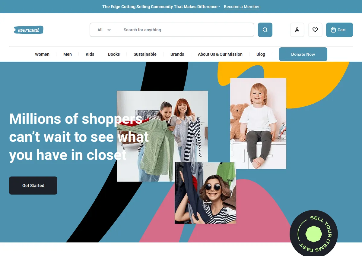 Store homepage