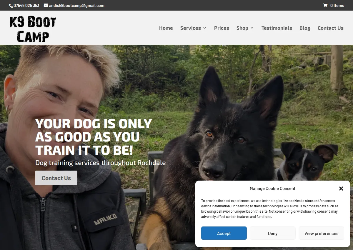 Store homepage