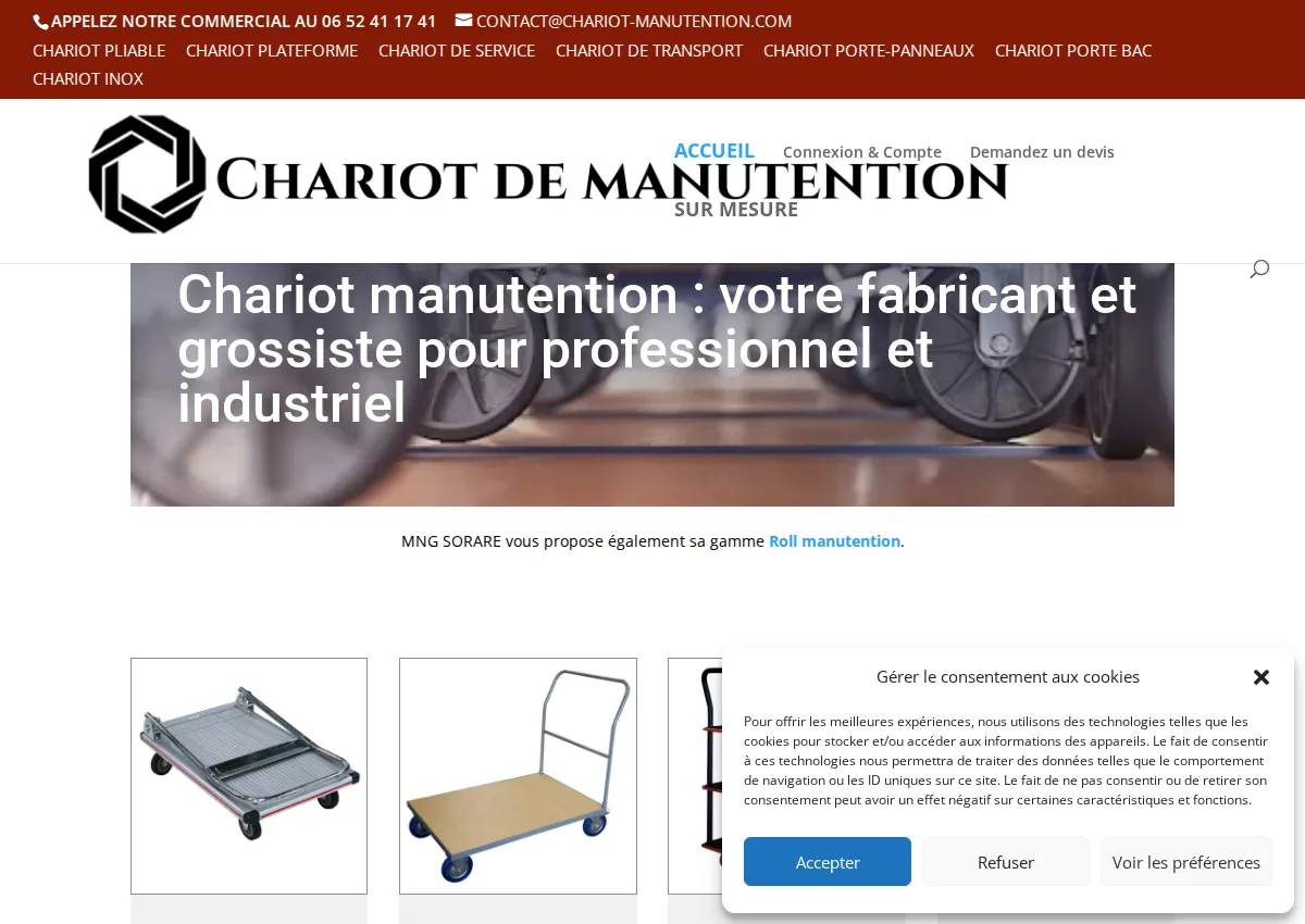 Store homepage