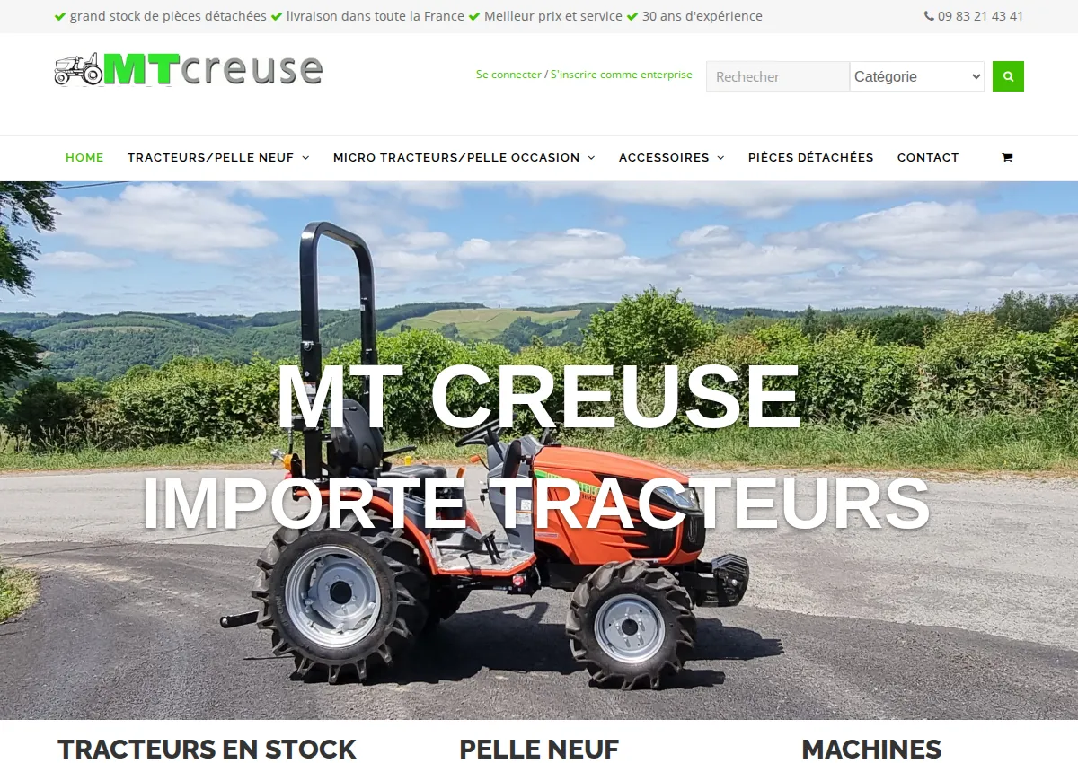 Store homepage