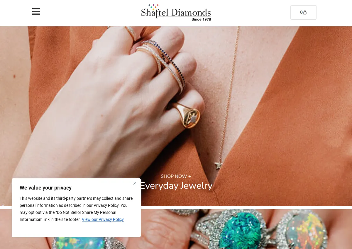 Store homepage
