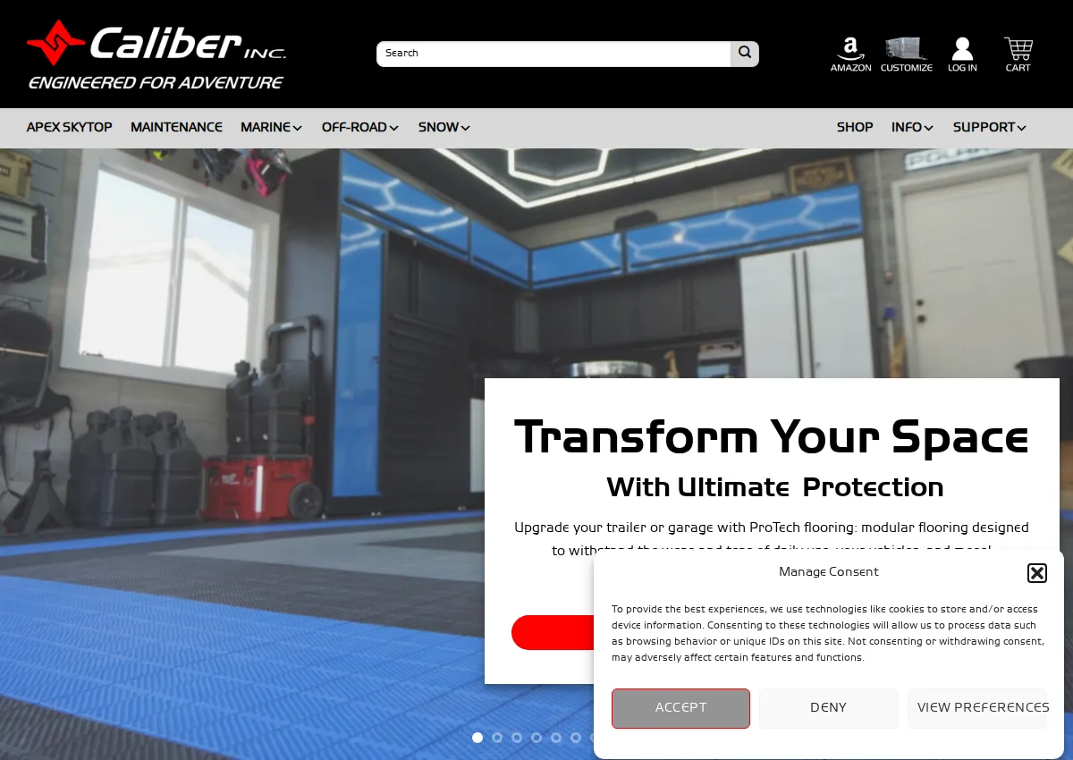 Store homepage