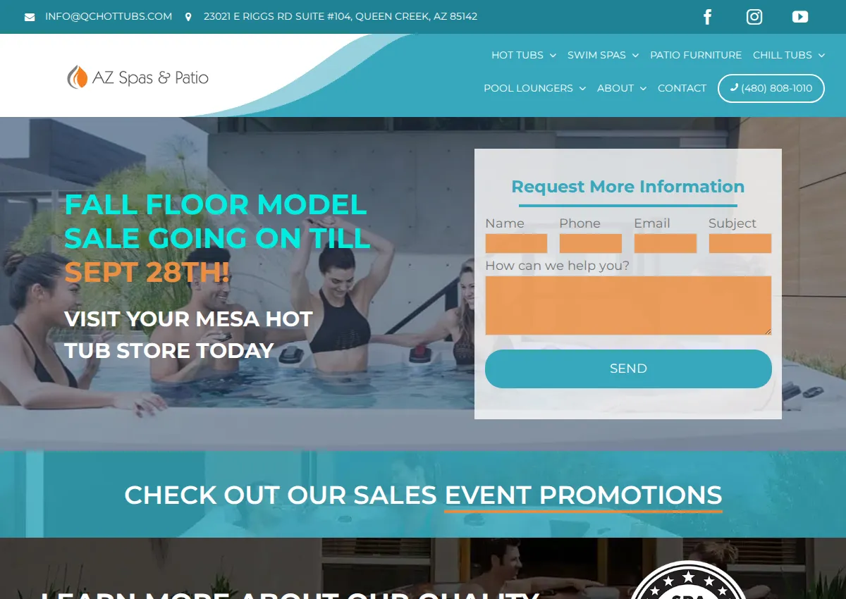 Store homepage