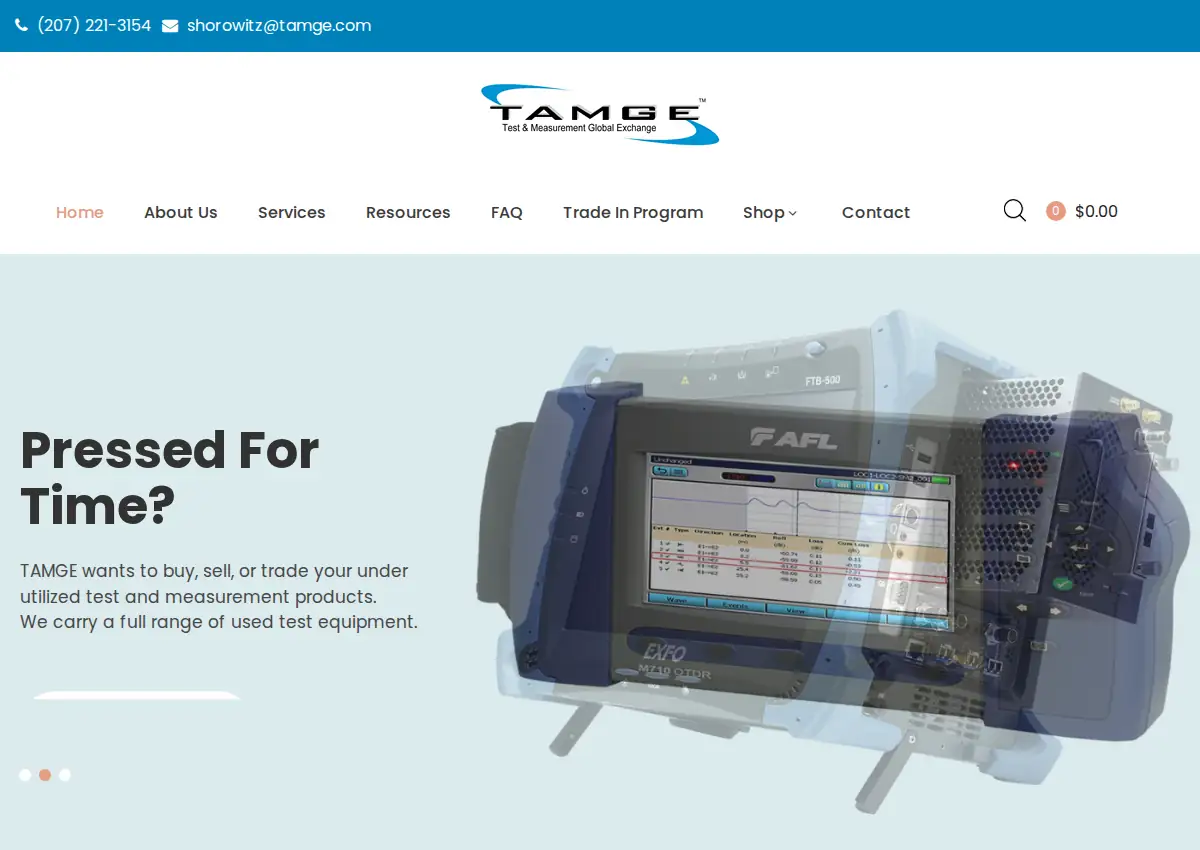 Store homepage