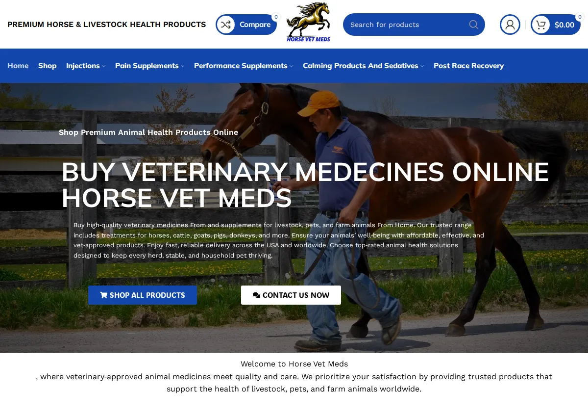 Store homepage