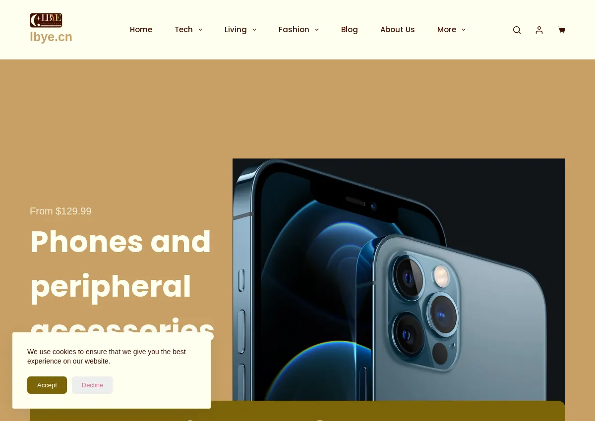 Store homepage