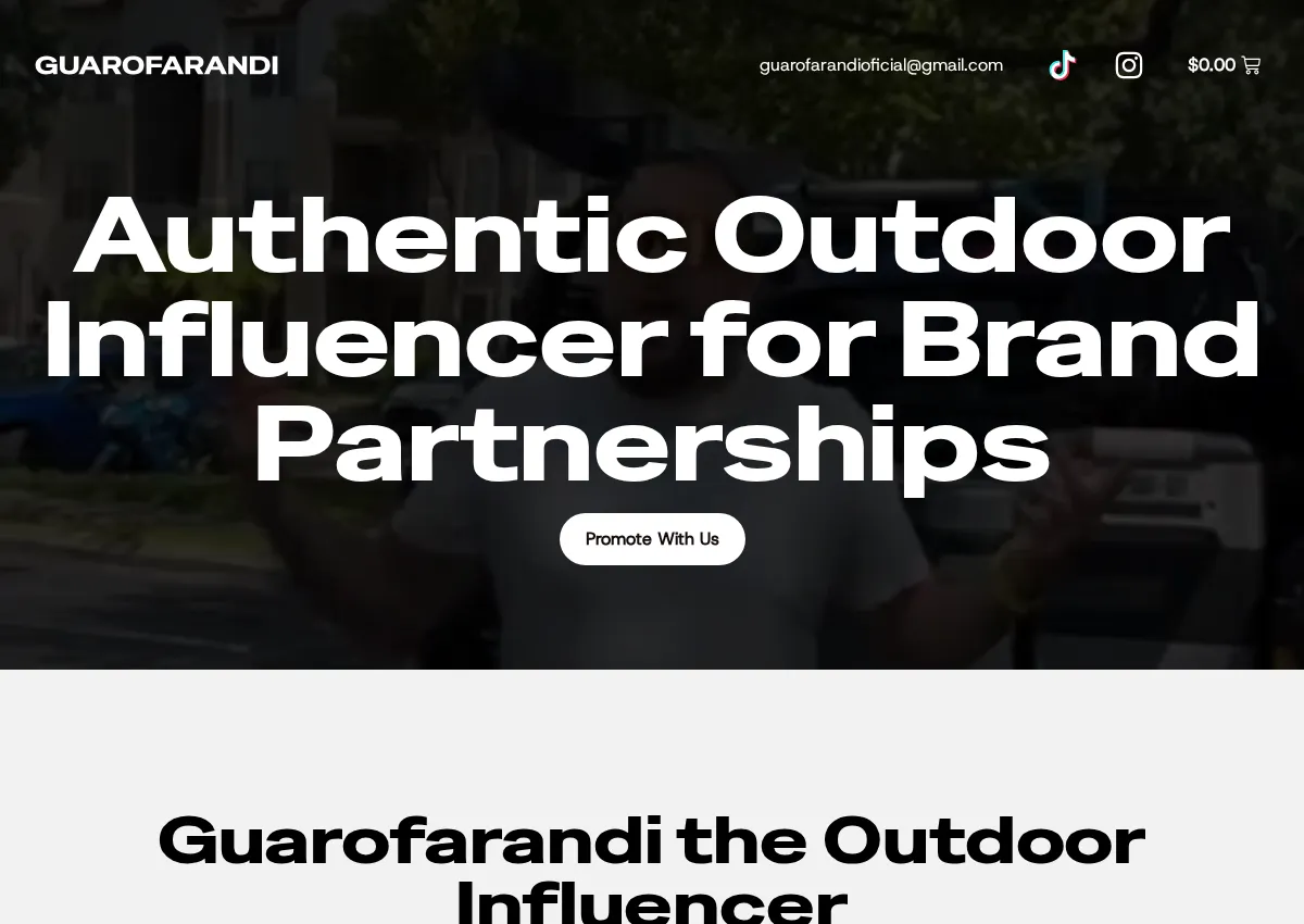 Store homepage