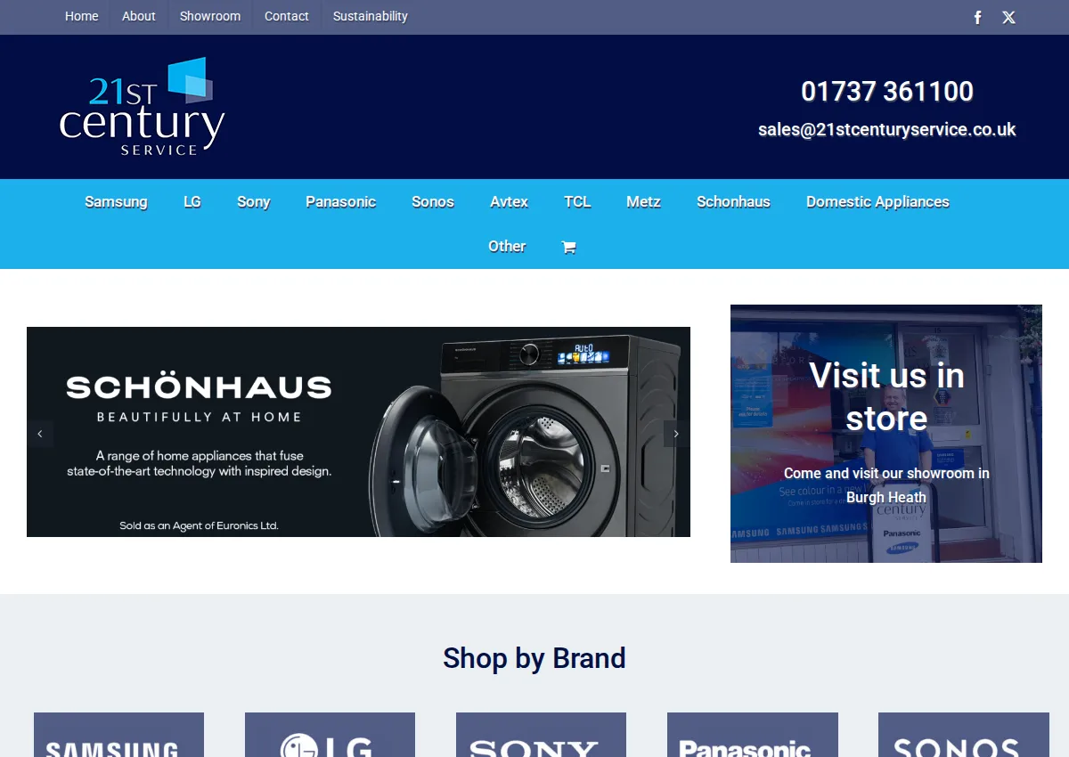 Store homepage