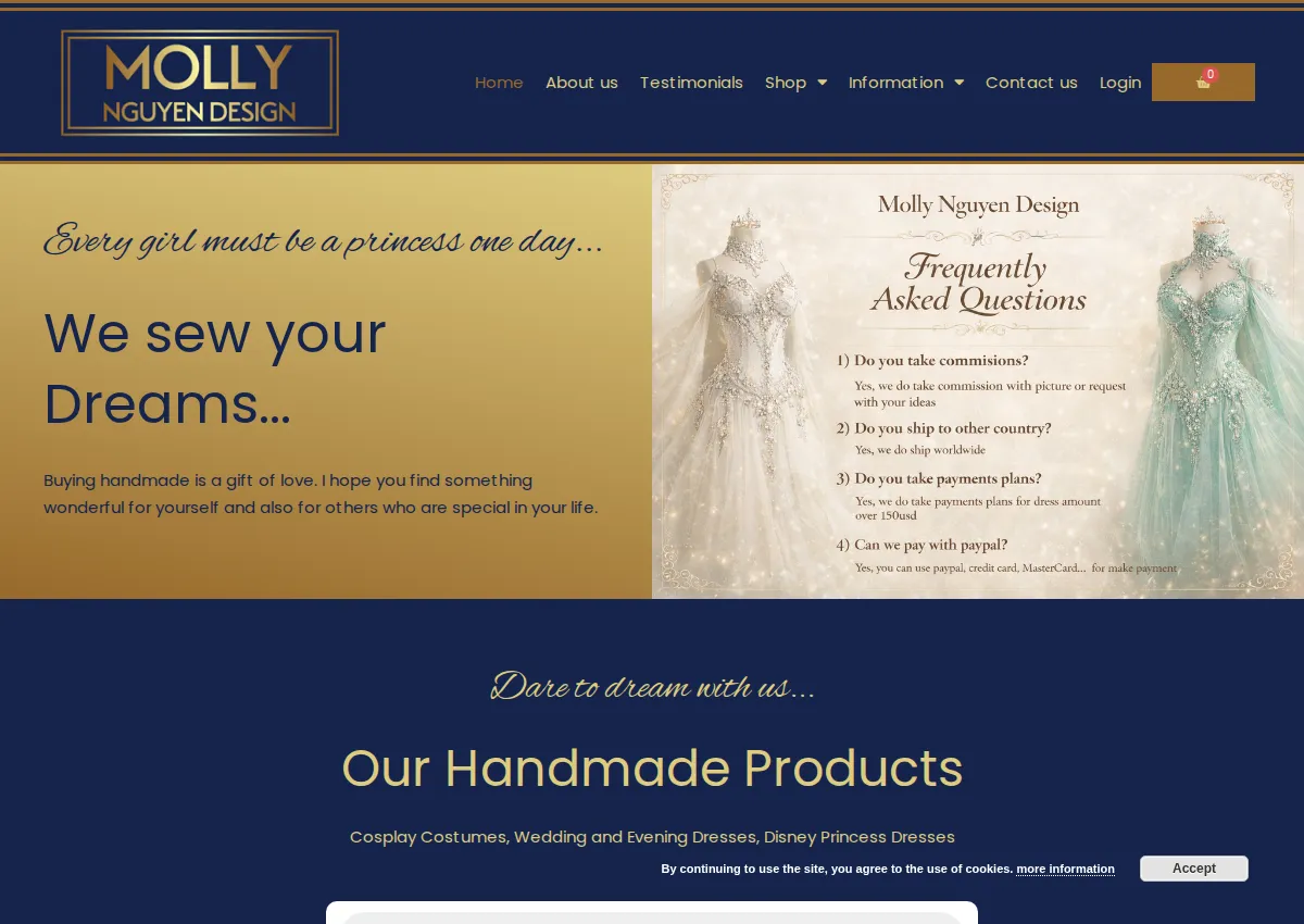 Store homepage