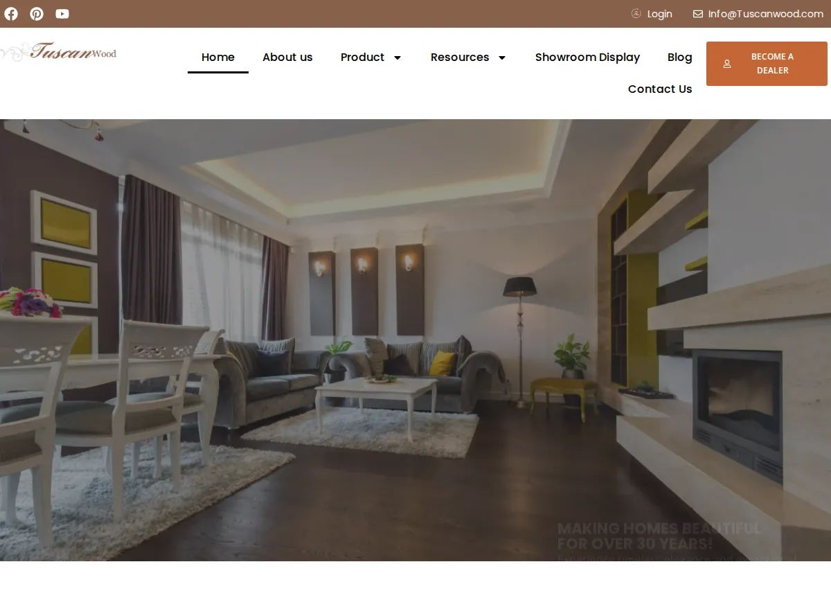 Store homepage