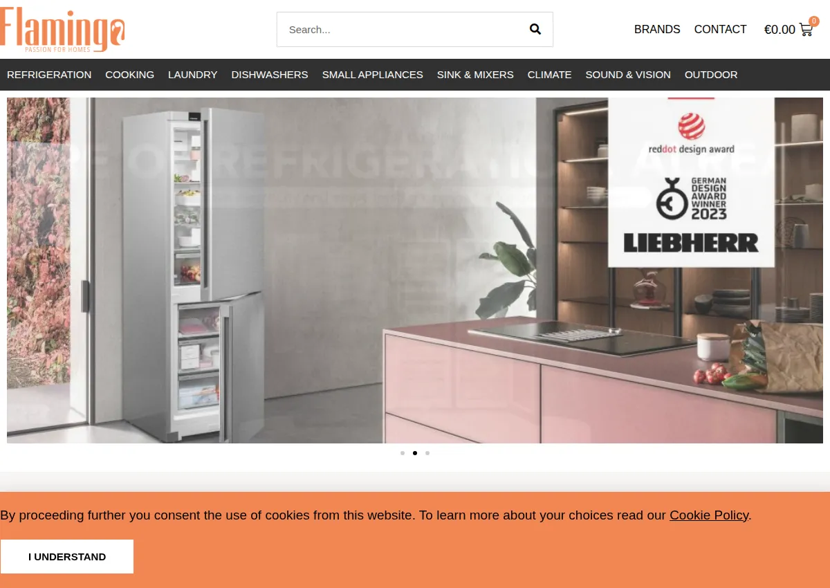 Store homepage