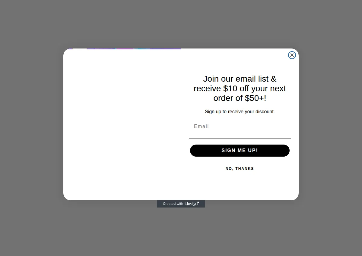 Store homepage