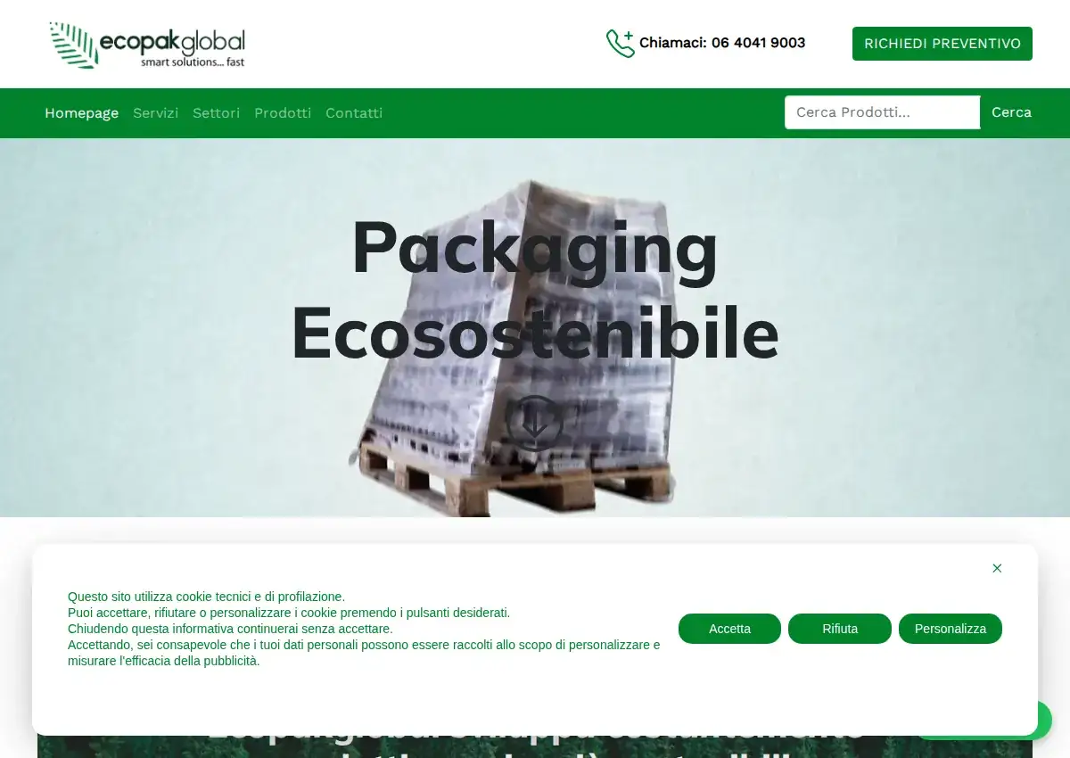 Store homepage