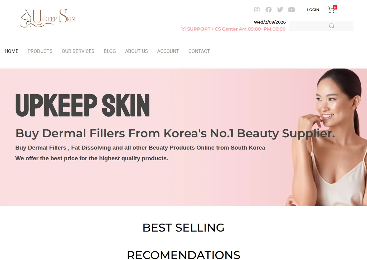 Store homepage