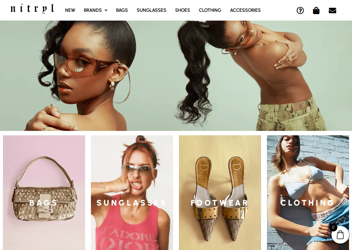 Store homepage
