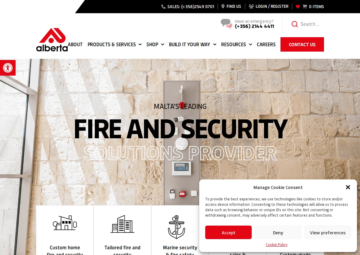 Store homepage