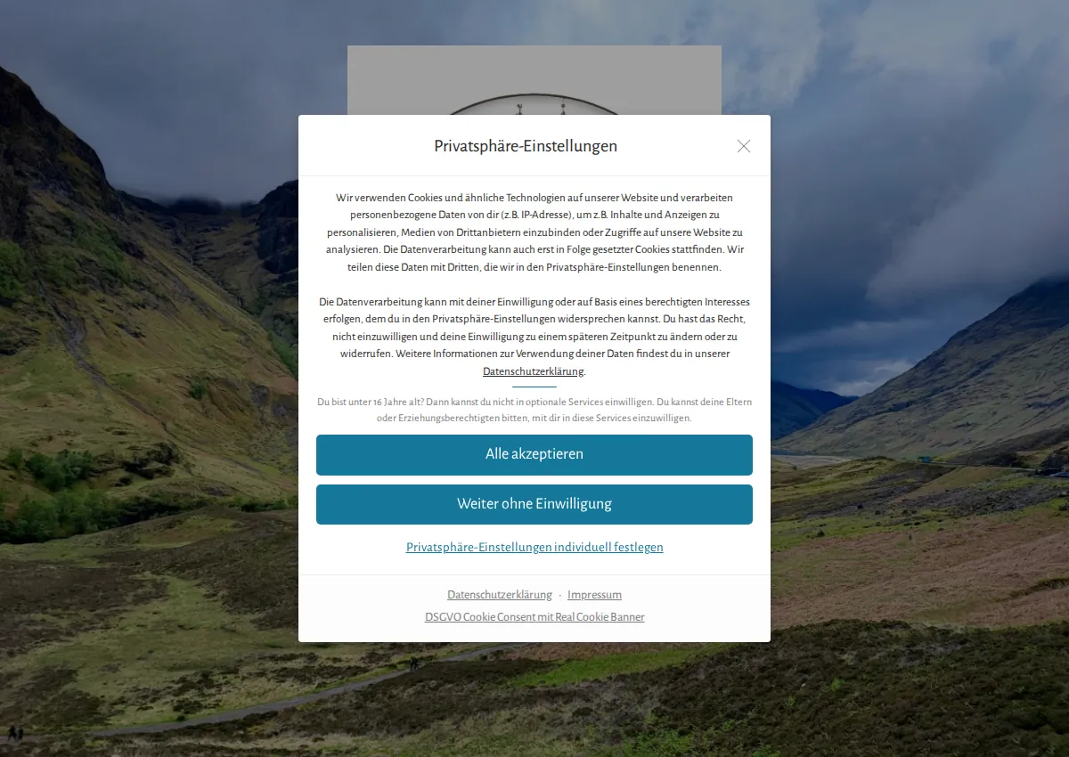 Store homepage