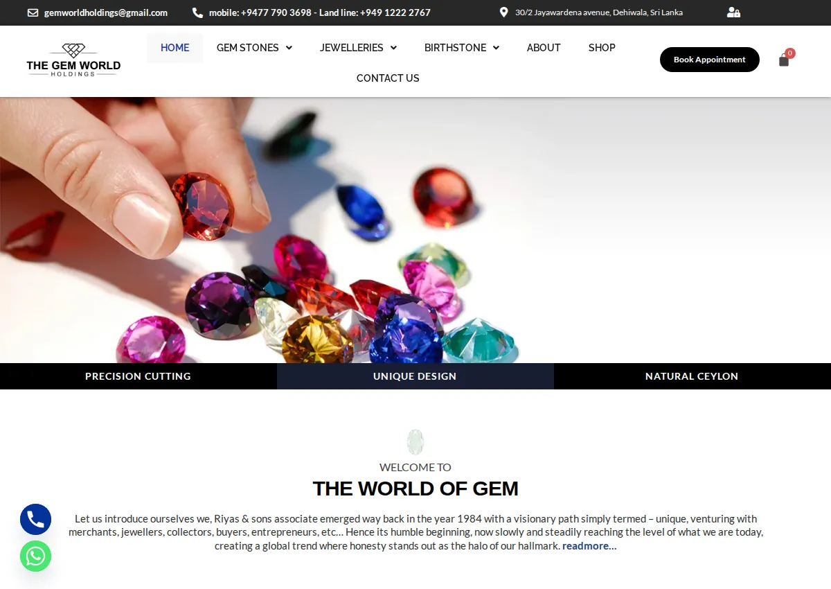 Store homepage