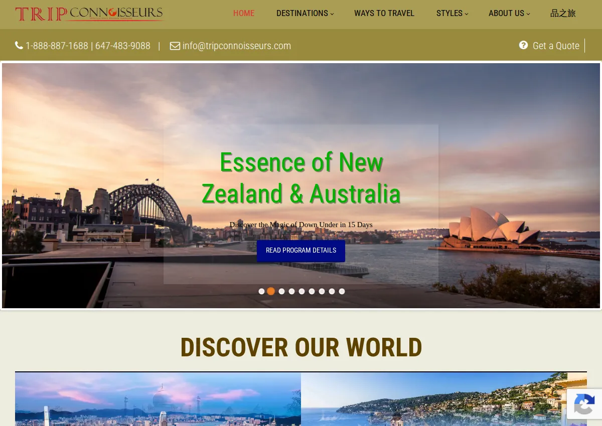 Store homepage