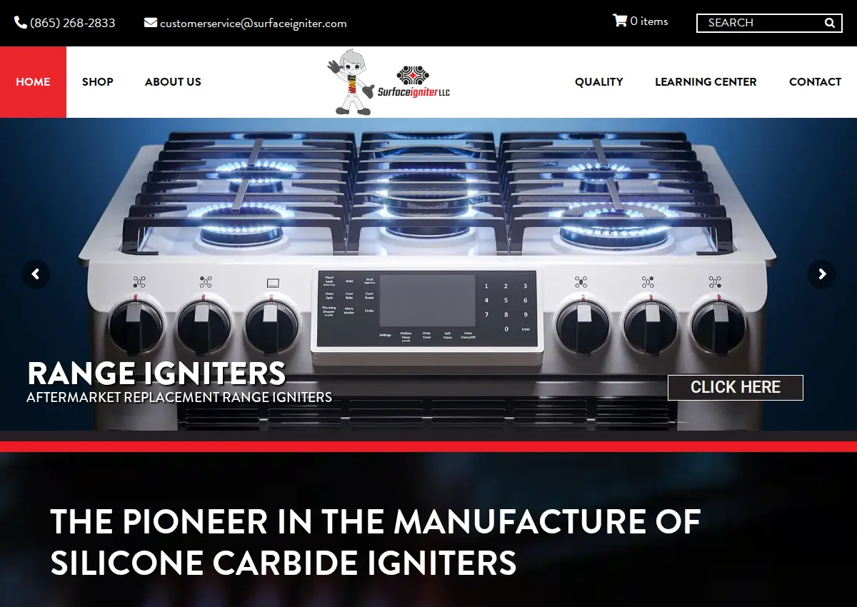 Store homepage