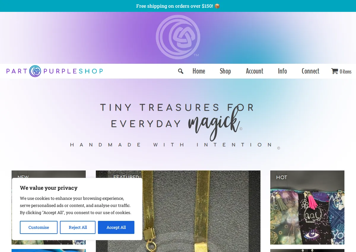 Store homepage