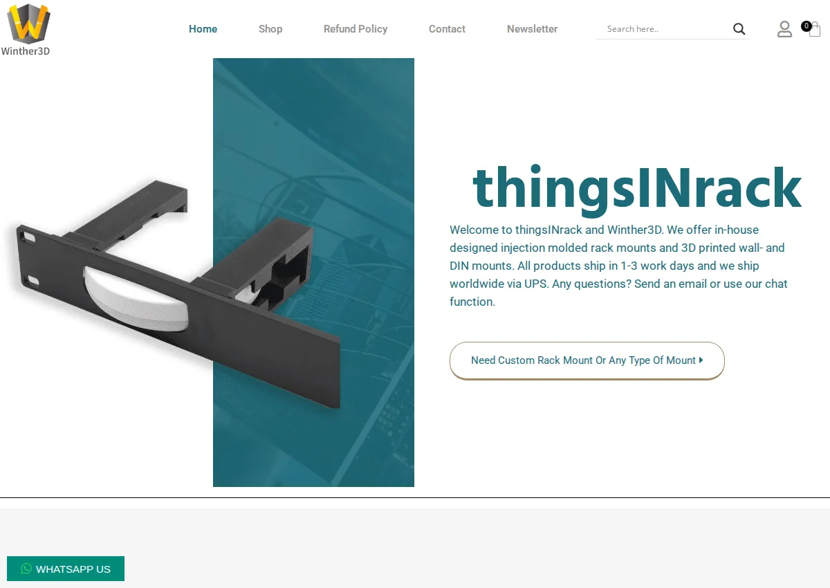 Store homepage