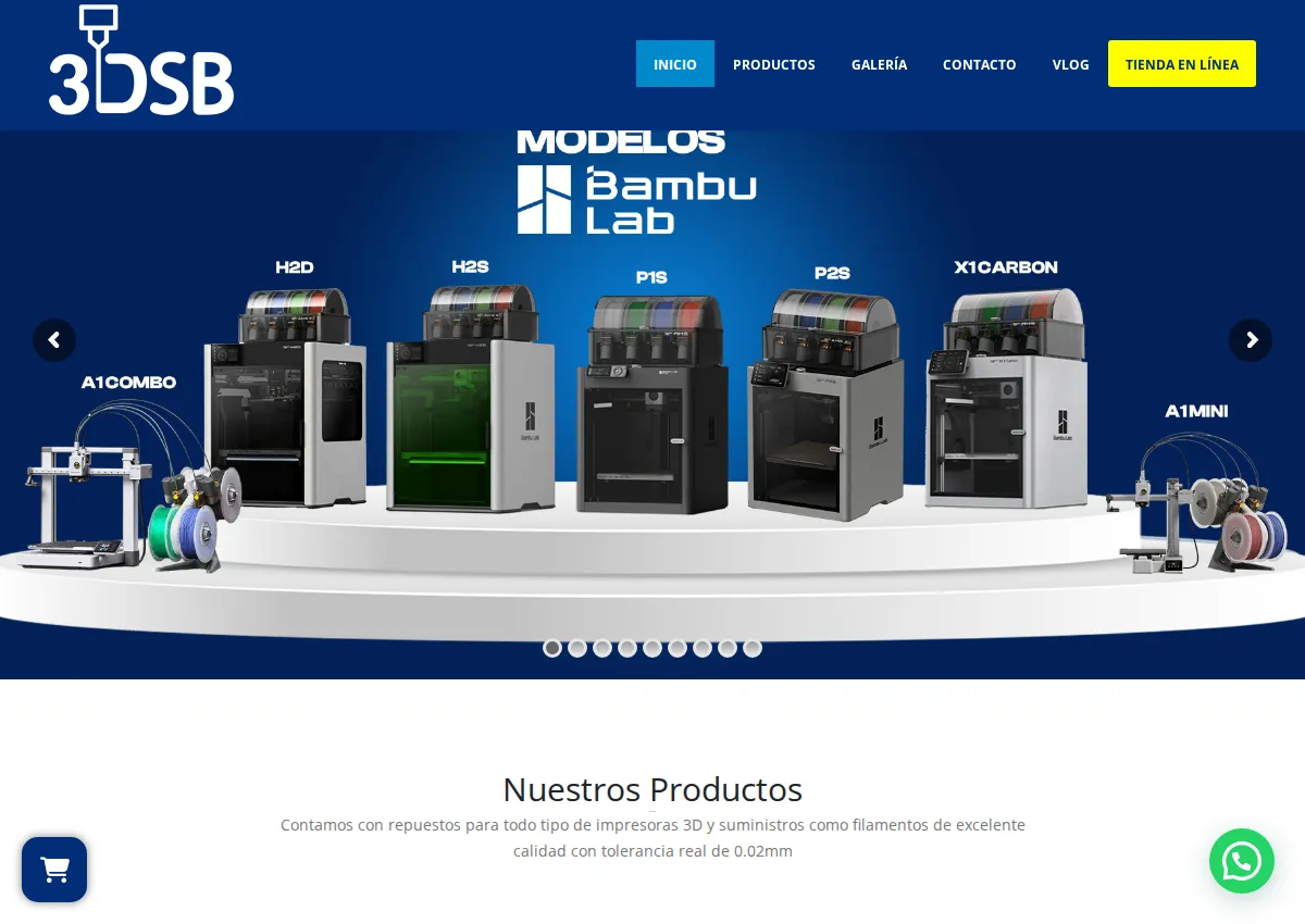 Store homepage