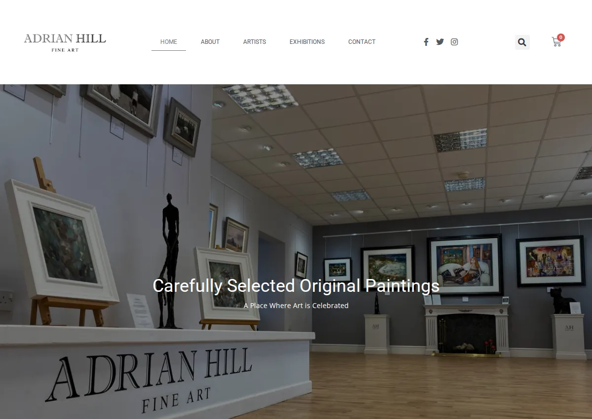Store homepage