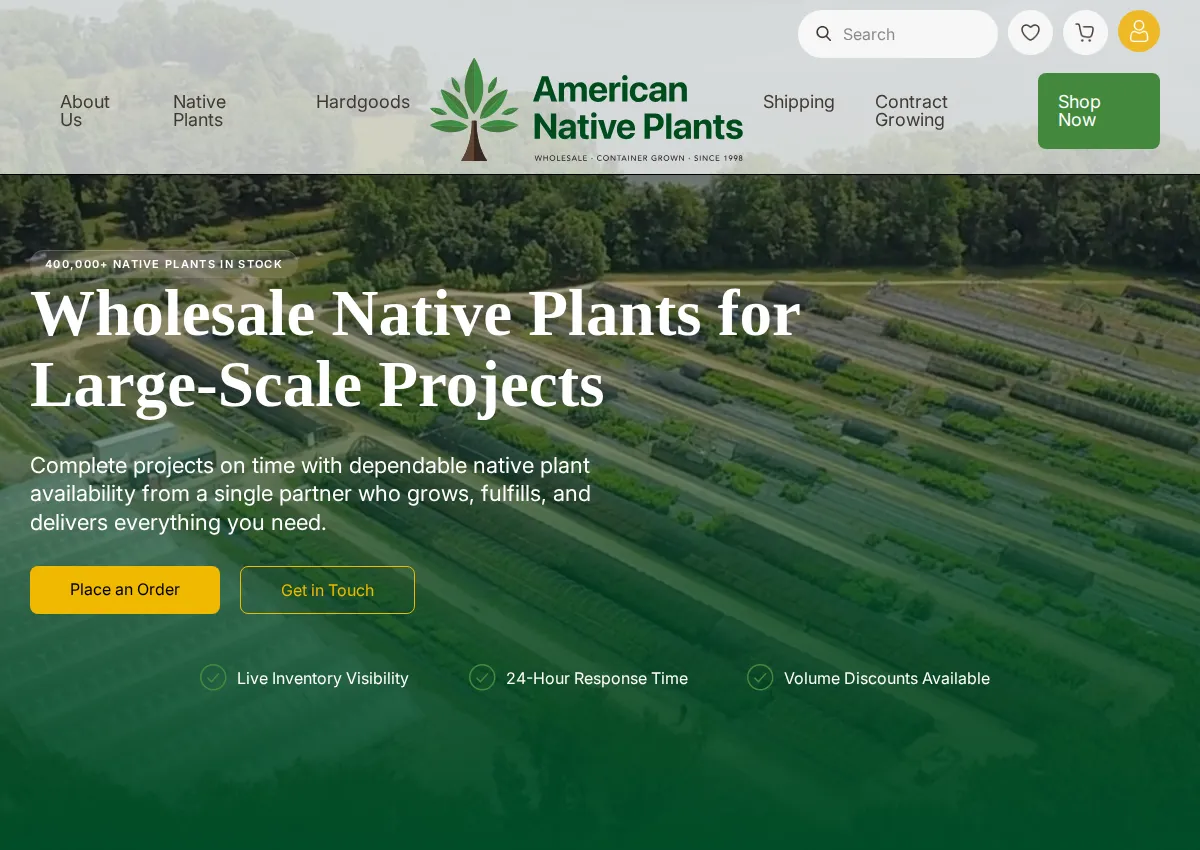 Store homepage