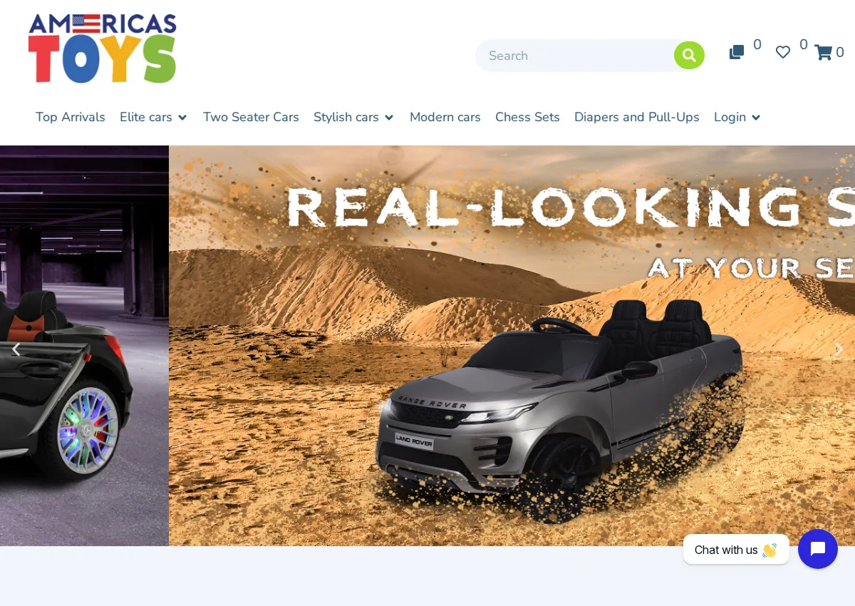 Store homepage