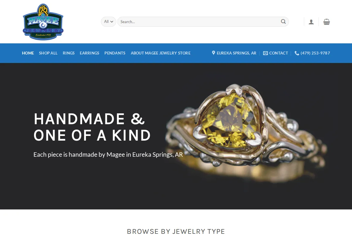 Store homepage