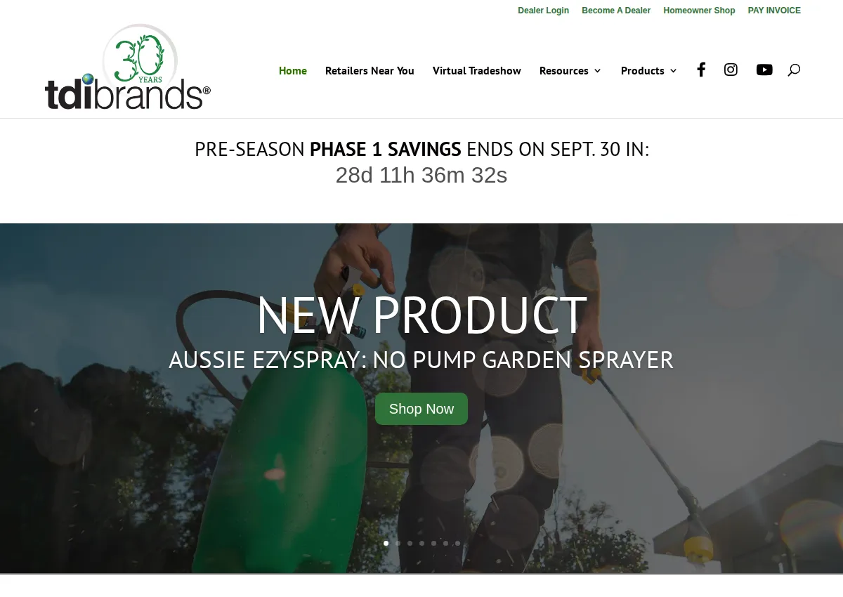 Store homepage