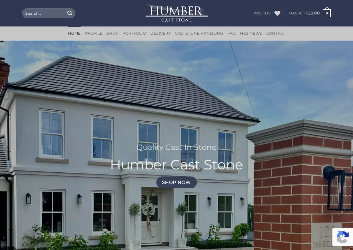 Store homepage