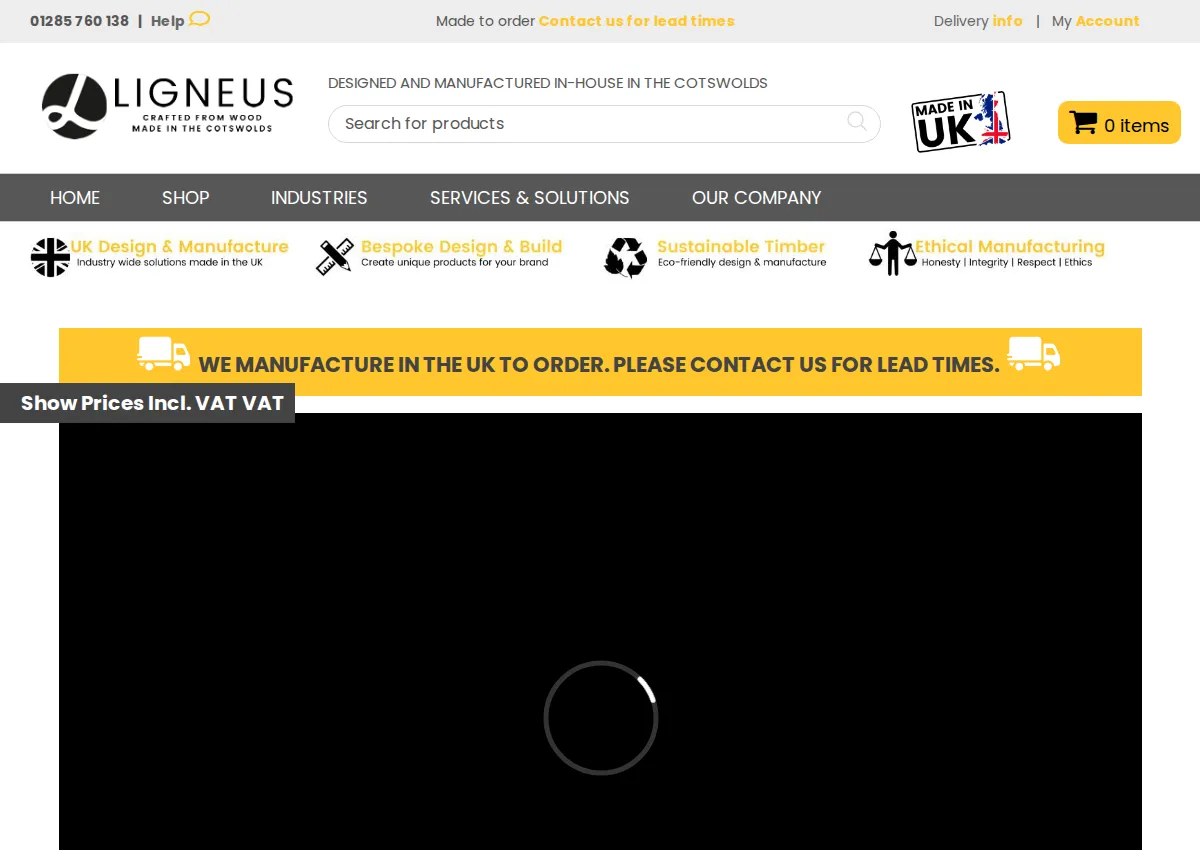 Store homepage