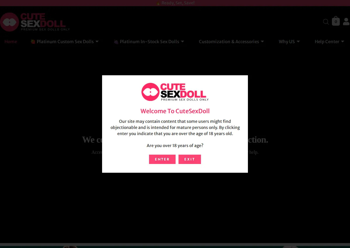 Store homepage