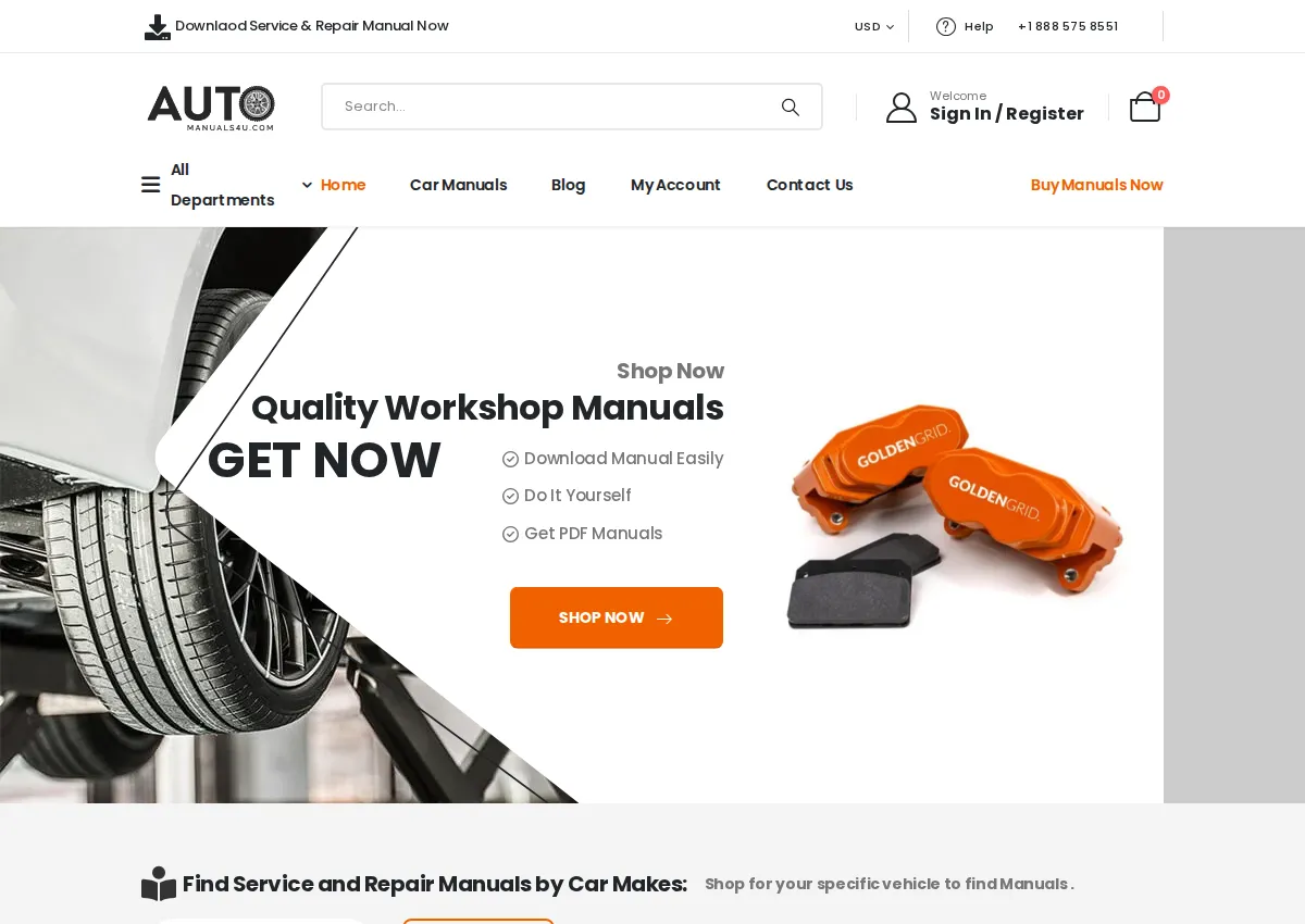 Store homepage