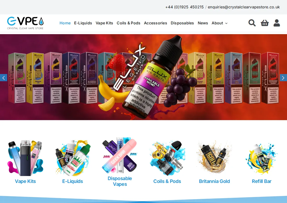 Store homepage