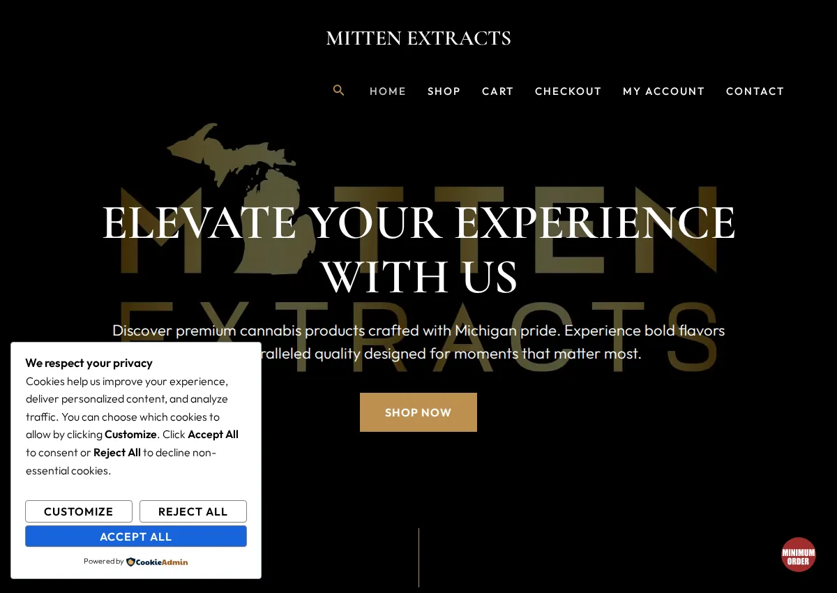 Store homepage