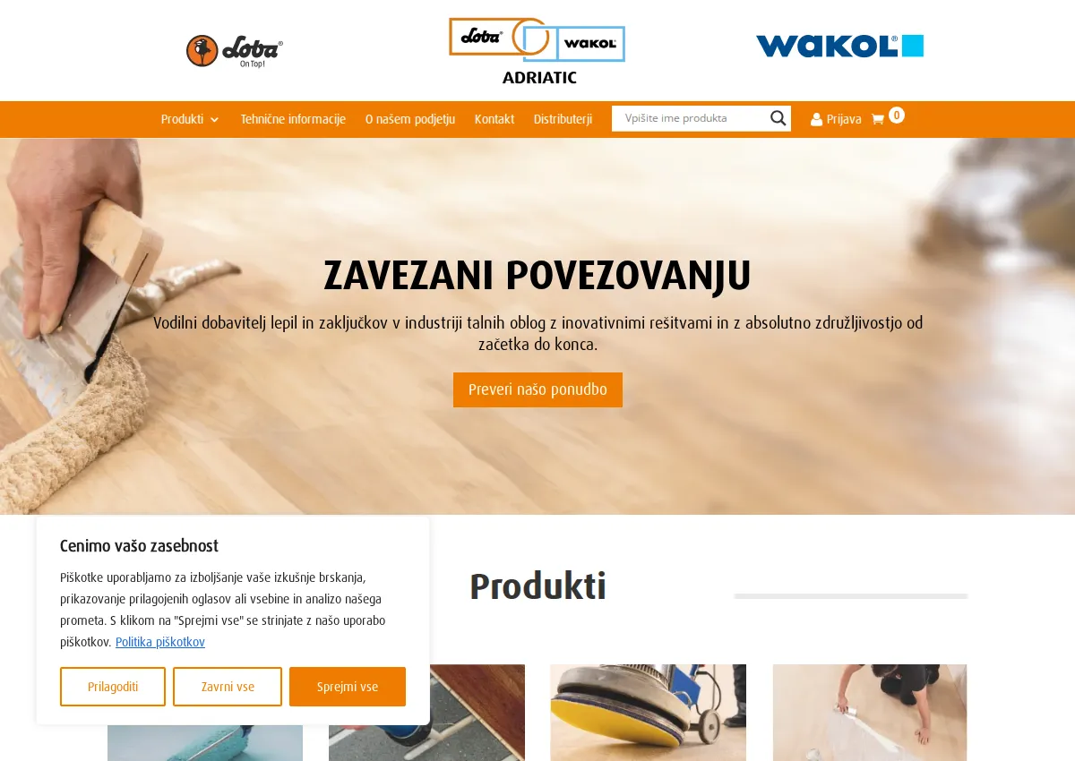 Store homepage